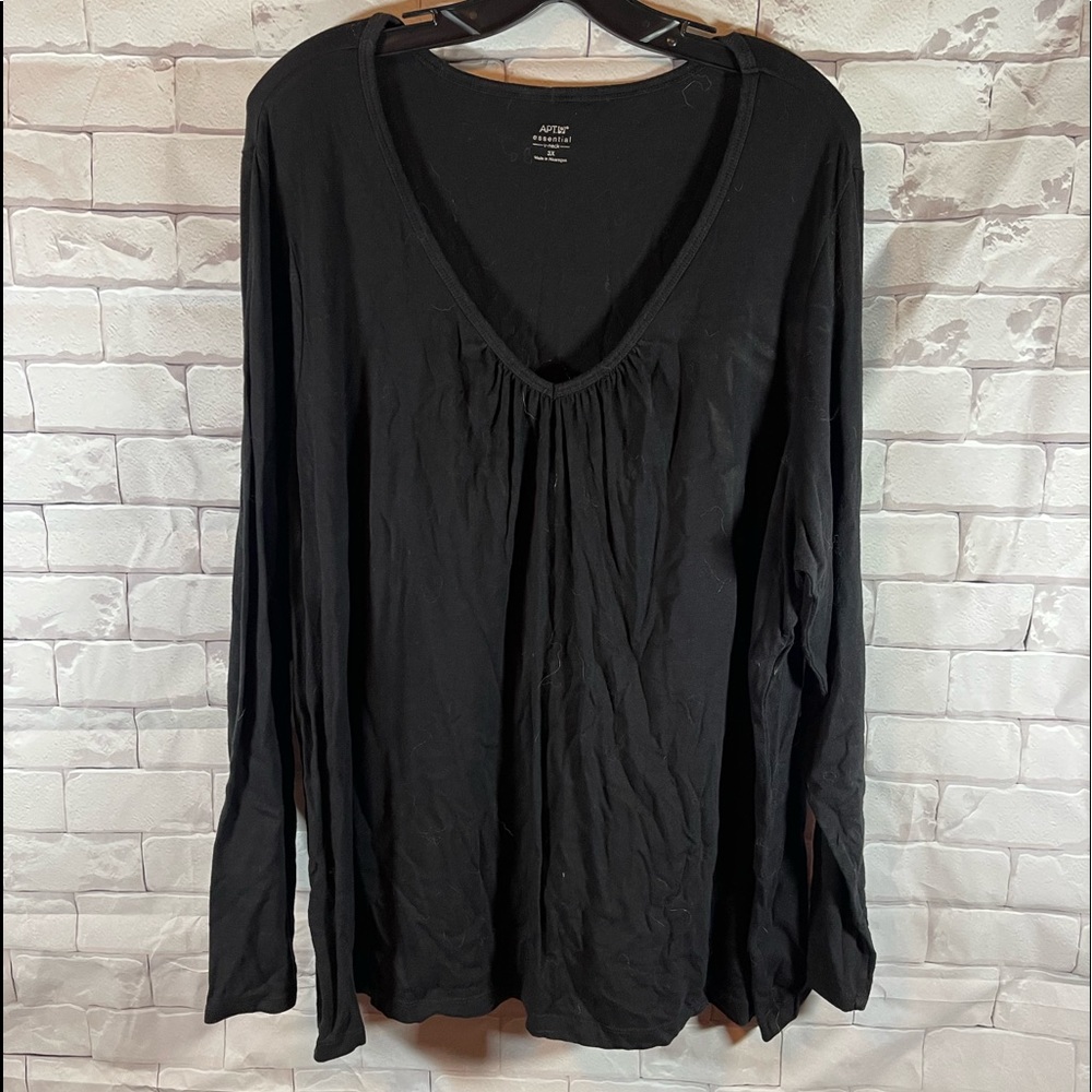 V-Neck Cotton Blouse